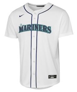 Alternative view of Julio Rodriguez Seattle Mariners Nike Youth Home Replica Player Jersey - White