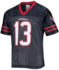 Alternative view of Youth Brandin Cooks Navy Houston Texans Replica Jersey