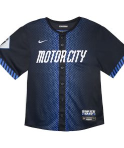 Alternative view of Javier Baez Detroit Tigers Nike Toddler 2024 City Connect Limited Jersey - Navy