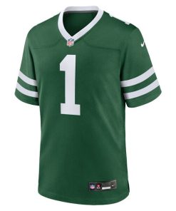Alternative view of New York Jets Nike #1 Dad Game Jersey - Legacy Green