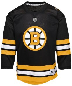 Alternative view of Boston Bruins Youth Home Replica Jersey - Black