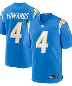 Gus Edwards Los Angeles Chargers Nike  Game Jersey -  Powder Blue