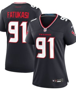 Folorunso Fatukasi Houston Texans Nike Women's Team Game Jersey -  Navy