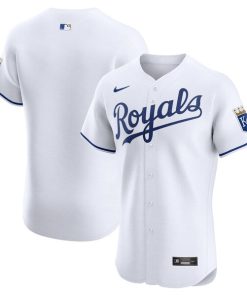 Kansas City Royals Nike Home Elite Jersey - White