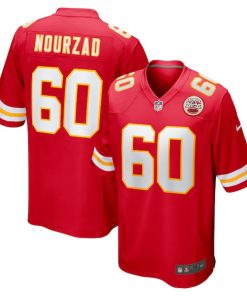 Alternative view of Hunter Nourzad Kansas City Chiefs Nike  Game Jersey -  Red