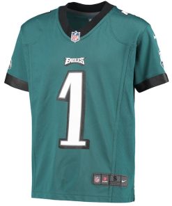 Alternative view of Jalen Hurts Philadelphia Eagles Nike Youth Game Jersey - Green