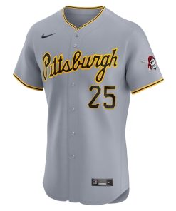 Alternative view of Adam LaRoche Pittsburgh Pirates Nike Road Elite Player Jersey - Gray