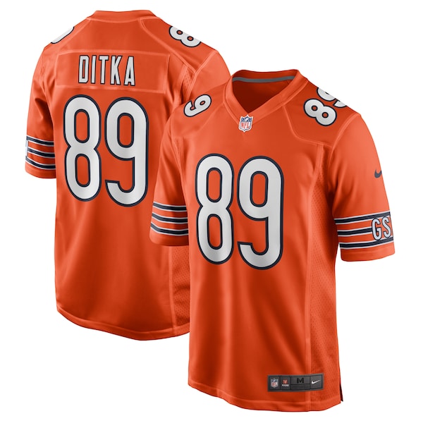 Mike Ditka Chicago Bears Nike Retired Player Jersey - Orange/Navy/White - Image 2