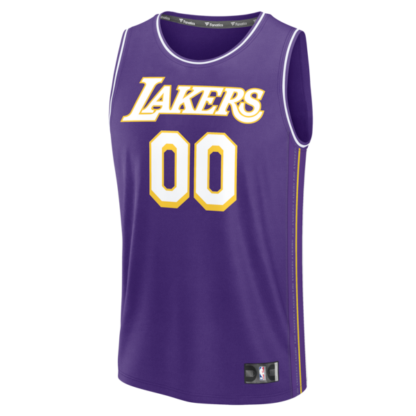 Los Angeles Lakers Youth Fastbreak Custom Jersey - Statement Edition - Purple - Image 2