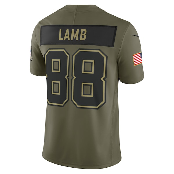 CeeDee Lamb Dallas Cowboys Nike 2025 Salute to Service Limited Jersey - Olive - Image 3