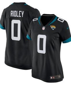 Alternative view of Calvin Ridley Jacksonville Jaguars Nike Women's Game Jersey - Black/Teal
