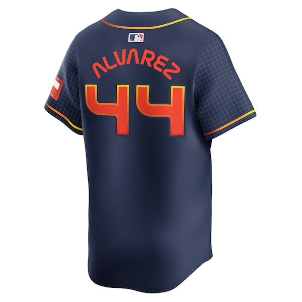 Yordan Alvarez Houston Astros Nike City Connect Limited Player Jersey - Navy - Image 3