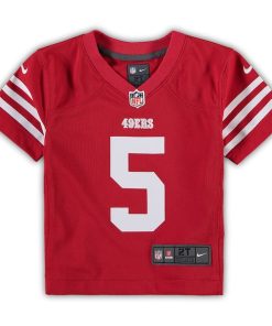 Alternative view of Trey Lance San Francisco 49ers Nike Toddler Game Jersey - Scarlet