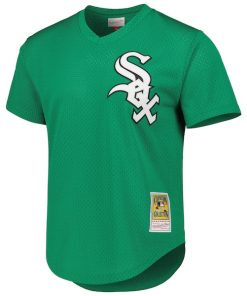 Alternative view of Frank Thomas Chicago White Sox  Cooperstown Collection Authentic St. Patrick's Day 1996 Batting Practice Jersey - Green