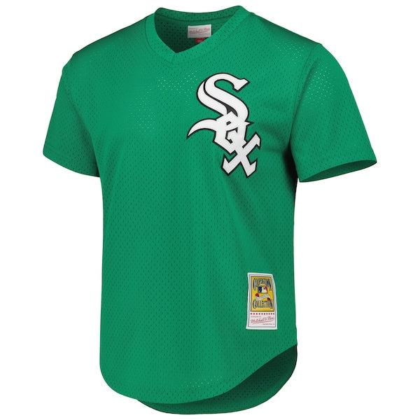 Frank Thomas Chicago White Sox Cooperstown Collection Authentic St. Patrick's Day 1996 Batting Practice Jersey - Green - Image 2