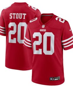 Upton Stout San Francisco 49ers Nike Team Game Jersey -  Scarlet