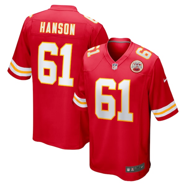 C.J. Hanson Kansas City Chiefs Nike Game Jersey - Red - Image 3