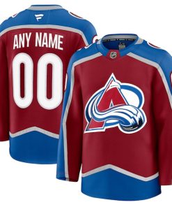 Alternative view of Colorado Avalanche  Home Premium Custom Jersey - Burgundy/Navy/White