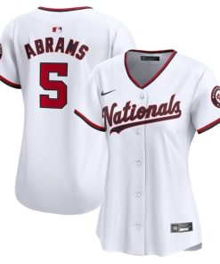 CJ Abrams Washington Nationals Nike Women's Home Limited Player Jersey?¨C White