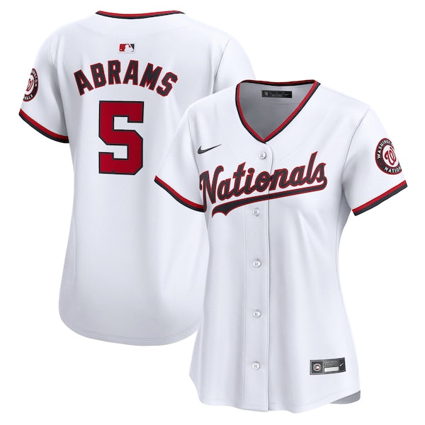 CJ Abrams Washington Nationals Nike Women's Home Limited Player Jersey?ยจC White
