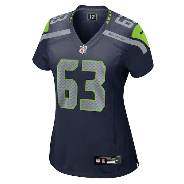 Sataoa Laumea Seattle Seahawks Nike Women's Team Game Jersey - College Navy - Image 3