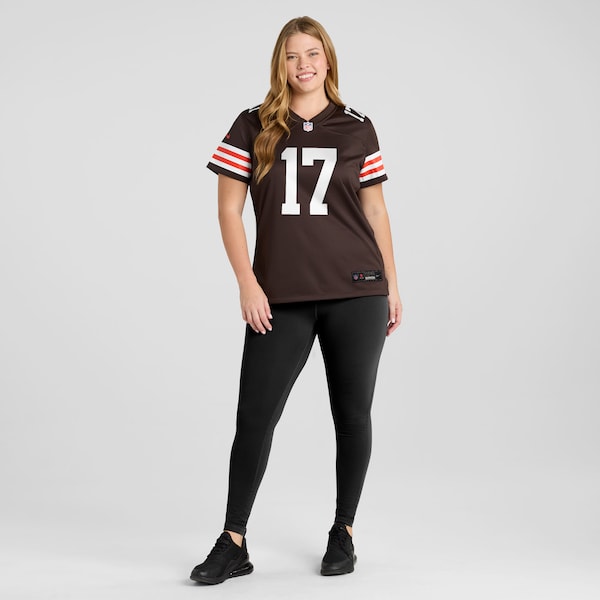 Jerome Baker Cleveland Browns Nike Women's Team Game Jersey - Brown - Image 6