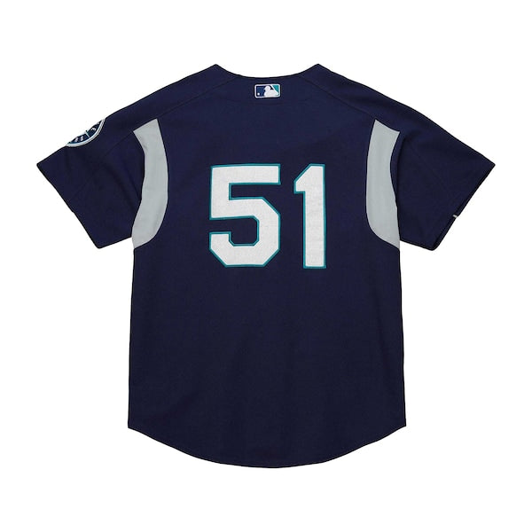 Ichiro Suzuki Seattle Mariners Cooperstown Collection Batting Practice Jersey - Navy - Image 3