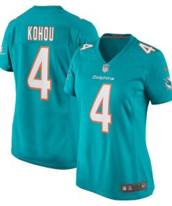 Kader Kohou Miami Dolphins Nike Women's Game Player Jersey - Aqua