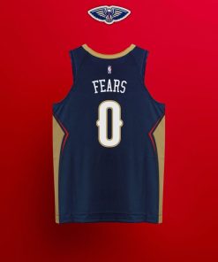 Jeremiah Fears New Orleans Pelicans  2025 NBA Draft First Round Pick Fast Break Replica Jersey - Icon Edition - Navy