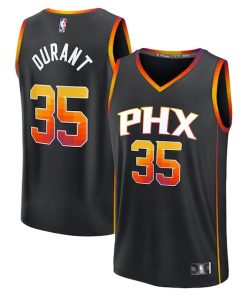 Kevin Durant Phoenix Suns  Fast Break Replica Player Jersey - Statement Edition - Black