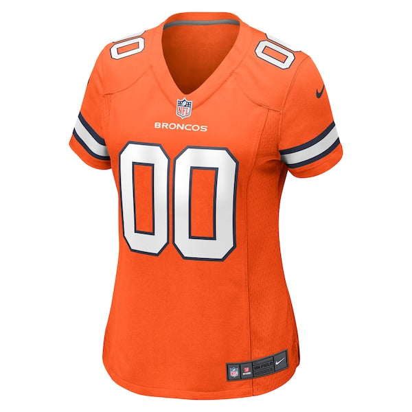 Denver Broncos Nike Women's Alternate Custom Game Jersey - Orange - Image 2