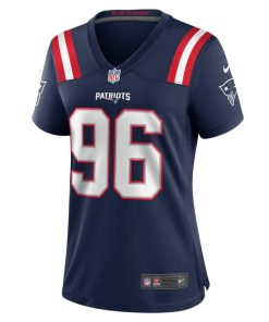 Alternative view of Eric Johnson II New England Patriots Nike Women's  Game Jersey -  Navy