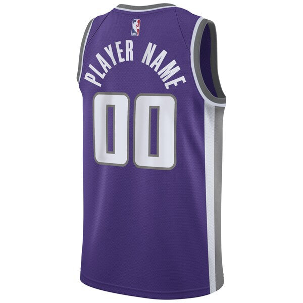 Sacramento Kings Nike 2020/21 Swingman Custom Jersey - Icon Edition - Purple - Image 3