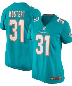 Raheem Mostert Miami Dolphins Nike Women's Game Jersey - Aqua