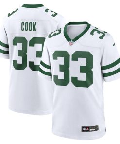 Alternative view of Dalvin Cook New York Jets Nike Legacy Player Jersey - White/Green