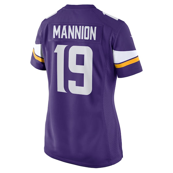 Sean Mannion Minnesota Vikings Nike Women's Game Jersey - Purple - Image 3