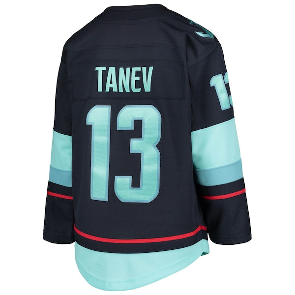 Brandon Tanev Seattle Kraken Youth Home Premier Player Jersey - Deep Sea Blue - Image 3