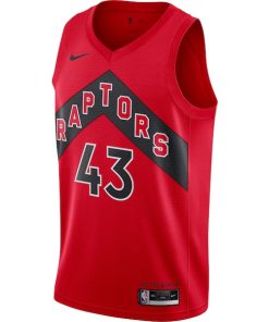 Alternative view of Pascal Siakam Toronto Raptors Nike 2020/21 Icon Swingman Jersey - Red