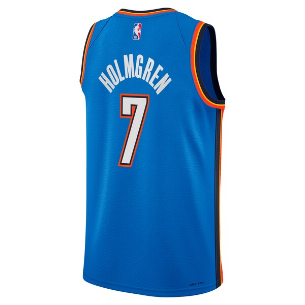 Chet Holmgren Oklahoma City Thunder Nike Youth Swingman Jersey - Icon Edition - Blue - Image 3