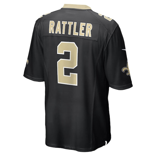 Spencer Rattler New Orleans Saints Nike Team Game Jersey - Black - Image 3