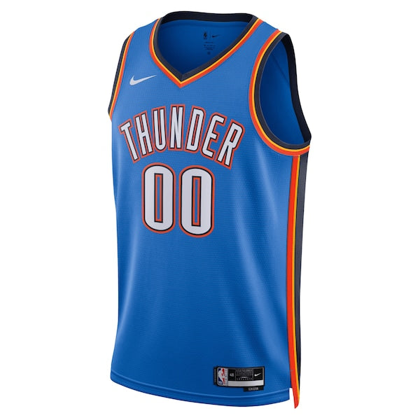 Oklahoma City Thunder Nike Unisex Swingman Custom Jersey Blue - Icon Edition - Image 2