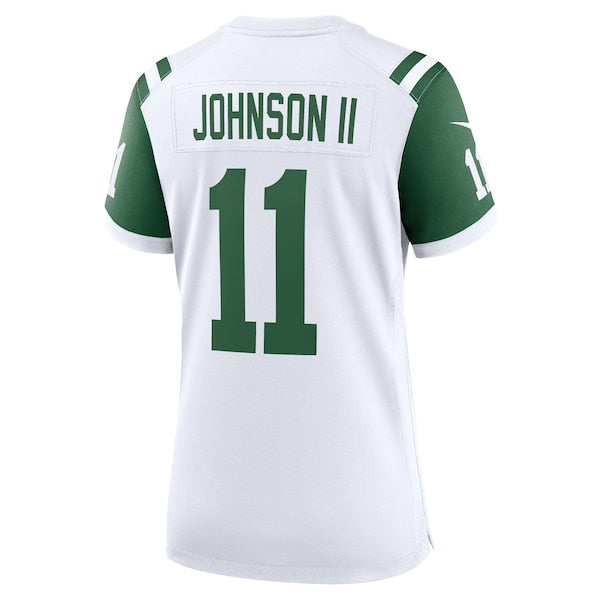 Jermaine Johnson II New York Jets Nike Women's Classic Alternate Player Game Jersey - White - Image 3