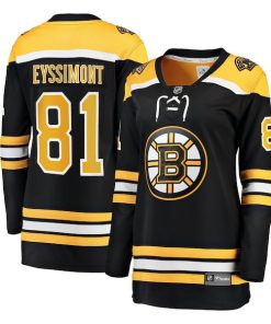Michael Eyssimont Boston Bruins  Women's Home Breakaway Jersey - Black
