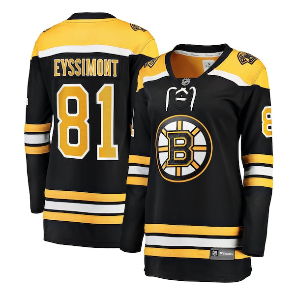 Michael Eyssimont Boston Bruins Women's Home Breakaway Jersey - Black