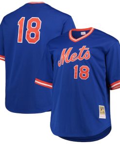 Darryl Strawberry New York Mets Big & Tall Cooperstown Collection Mesh Batting Practice Jersey - Royal