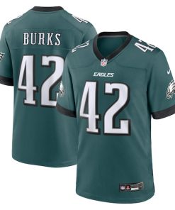 Oren Burks Philadelphia Eagles Nike  Game Jersey - Midnight Green