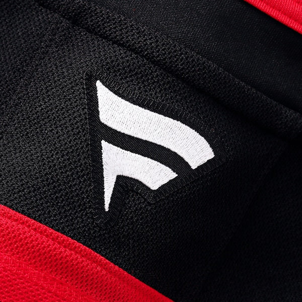 Jack Hughes New Jersey Devils Home Premium Jersey - Red/White/Black - Image 7