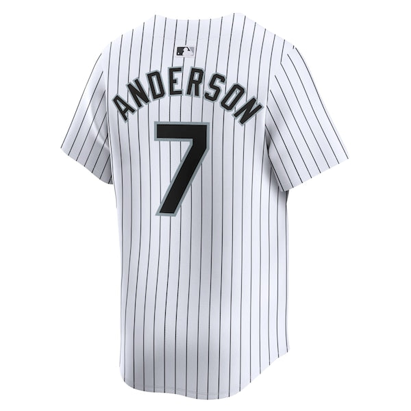 Tim Anderson Chicago White Sox Nike Home Limited Player Jersey - White - Image 3