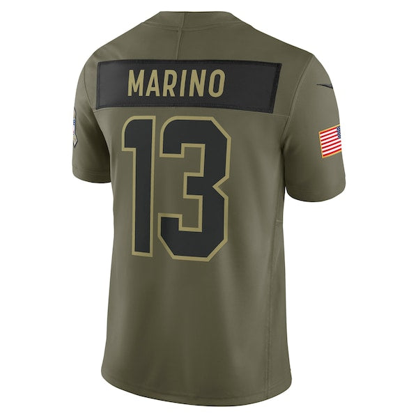 Dan Marino Miami Dolphins Nike 2025 Salute to Service Retired Limited Jersey - Olive - Image 3