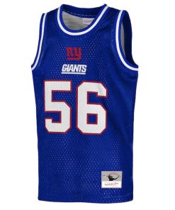 Alternative view of Lawrence Taylor New York Giants  Youth Retired Player NFL Basketball Fashion Jersey - Royal